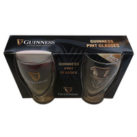 1 x RAW Customer Returns Guinness , Glass , Set of Two Embossed Gravity 20-ounce Beer Glasses with Logo and Harp Design - RRP €23.96