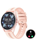 1 x RAW Customer Returns HUAKUA Smartwatch with telephone function, smartwatch for women and men with Bluetooth calls, fitness watch with SpO2 monitoring, heart rate monitor, sleep monitor, pedometer, calls, message reminder - RRP €39.99