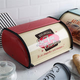 1 x RAW Customer Returns Sziqiqi Vintage bread bin storage worktop bread container 33cm with roll top and protective cover for bread rolls biscuits muffins baked well fresh and aromatic, red - RRP €34.24