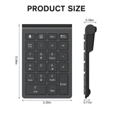 1 x RAW Customer Returns cimetech Bluetooth Numpad - wireless numeric keypad with 22 keys -10 multifunction keys Multimedia keys Wireless number pad for - Laptop Desktop Notebook Black  - RRP €17.84