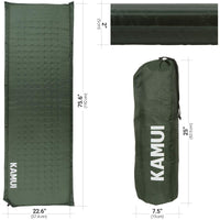 1 x RAW Customer Returns KAMUI self-inflating sleeping mat, self-inflatable sleeping mat, 5 cm thick - several mats can be combined, suitable as a camping pad blue  - RRP €45.6