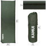 1 x RAW Customer Returns KAMUI self-inflating sleeping mat, self-inflatable sleeping mat, 5 cm thick - several mats can be combined, suitable as a camping pad green  - RRP €43.36