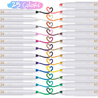 1 x RAW Customer Returns AKARUED 25PCS Acrylic Pens for Kids Acrylic Pens for Painting on Rock, Glass, Wood, Plastic, Canvas, Ceramic, Stone, Pebbles, Fabric, Gift, Adults DIY Art Supplies - RRP €12.01