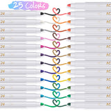 1 x RAW Customer Returns AKARUED 25PCS Acrylic Pens for Kids Acrylic Pens for Painting on Rock, Glass, Wood, Plastic, Canvas, Ceramic, Stone, Pebbles, Fabric, Gift, Adults DIY Art Supplies - RRP €12.01