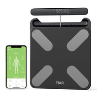 2 x RAW Customer Returns Fiar body fat scales 8 sensors body analysis scales with hand sensors, scales with body fat and muscle mass, body scales with fat measurement for weight body fat water percentage BMI muscle mass protein BMR - RRP €161.32