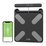 2 x RAW Customer Returns Fiar body fat scales 8 sensors body analysis scales with hand sensors, scales with body fat and muscle mass, body scales with fat measurement for weight body fat water percentage BMI muscle mass protein BMR - RRP €161.32