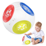 1 x Brand New kramow drum baby toy 6-12 months, musical toys for babies, sensory toy, 6 sides with sound and light, motor skills toy gift baby 1 year - RRP €28.7