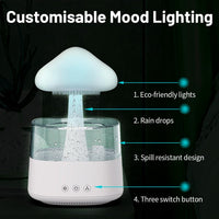 1 x RAW Customer Returns HIULLEN Diffuser Humidifier, Rain Cloud Humidifier Diffuser for Essential Oil Cloud Humidifier with 7 Colors LED Lights and Raindrop Sound for Home Office Yoga Bedroom, 450ML - RRP €38.3