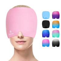 1 x RAW Customer Returns ABYON Migraine Mask Gel Cooling Cap, Stretchable Headache Cap, Reusable Cold Compression Therapy Cooling Pack Ice Cap for Relief Headaches Tension, Stress, Cooling Pink - RRP €17.14