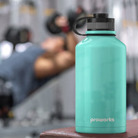 1 x RAW Customer Returns PROWORKS 2 Liter Water Bottle Metal Stainless Steel Water Bottle, Cold Drinks for 24 or 12 Hours Hot, BPA Free, Leakproof Water Bottle for Sports, Hiking, and Camping - Pastel Lavender - RRP €36.02