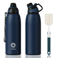 1 x RAW Customer Returns Fjbottle Stainless Steel Sports Drinking Bottle with Magnetic Lid 1L, 800ml, 600ml, 400ml BPA-Free Leak-Proof Children s Bottle - Suitable for Carbonated Drinks 1500ML Thermo Water Bottle for School, Fitness - RRP €25.46