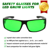 1 x RAW Customer Returns LED Light Glasses, Grow Room Glasses Against UV, IR, Rays Protective Goggles Eye Glasses for Indoor Gardens Greenhouses Hydroponics - RRP €20.15