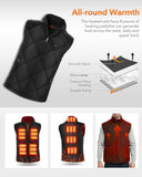 1 x RAW Customer Returns FERNIDA Heated Vest for Men Women, Winter Warm Outdoor USB Charging Electric Heating Vest with 8 Heated Zones Battery not included , Black, M - RRP €60.49