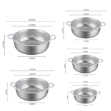 1 x RAW Customer Returns Stainless steel sieve set - fine stainless steel sieve with handle - mesh sieve, sieve set for kitchen, pasta, vegetables, rice, fruit, food, dishwasher safe, set of 5 19.1 cm 22.1 cm 24.9 cm 29 cm 31cm  - RRP €36.29