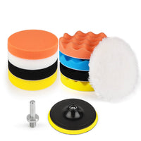 1 x RAW Customer Returns Kshineni 150mm polishing sponge pads, 11-piece polishing pad sponges pad polishing sponge car polishing attachment cordless screwdriver set for eccentric polishing machine sander polishing pad for polishing, - RRP €20.15