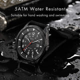 1 x RAW Customer Returns Infantry Military Watch Men Wristwatch Black Men s Watch Outdoor Sport Men Date Luminous Tactical Field Watches Men Pilot Watches Work Watch Waterproof Nylon Strap - RRP €35.28