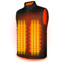 1 x RAW Customer Returns AFUNSO Heated Vest for Men Women, Lightweight Electric Heating Cover Temperature Control Extra Heated Neck Cover for Camping, Skiing, Fishing Battery Not Included -L - RRP €49.14