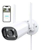 1 x RAW Customer Returns NETVUE outdoor camera surveillance, outdoor surveillance camera with night vision and motion detector, outdoor WiFi camera with Alexa compatible, IP66 waterproof, IP camera with 2-way audio, cloud SD card - RRP €44.62