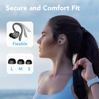 1 x RAW Customer Returns Bluetooth Headphones Sport, Headphones Wireless Bluetooth 5.3 with ENC Mic, 72 hrs Bluetooth Headphones In Ear, Deep Bass Earbuds IP7 Waterproof Earbuds LED Display USB-C Touch Control with Ear Hook - RRP €69.99