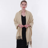 7 x Brand New SWAT PANY Scarf Beige Women s Scarf Wedding Scarves Scarves Winter Warm Shawls Pashmina Stole for Evening Dress - RRP €159.6