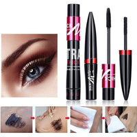 2 x Brand New 4D Mascara Mascara, 4D Silk Fiber Mascara, Mascara with Fiber Set, 4D Silk Mascara Waterproof, Eyelash Extension Waterproof Black Longer Thicker Eyelashes - RRP €19.12