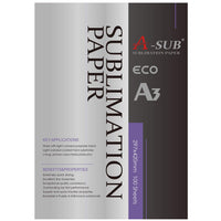 1 x RAW Customer Returns A-SUB sublimation paper A3, 297x420mm, 100 sheets, compatible with EPSON, SAWGRASS, RICOH, Brother sublimation printers - RRP €21.01