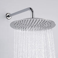 1 x RAW Customer Returns 12 inch 30 cm rain shower head stainless steel AISI304 rain shower anti-limescale nozzles shower head rain shower head round - RRP €39.31