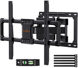 1 x RAW Customer Returns Perlegear Full Motion TV Wall Mount for 37-84 Inch Flat and Curved Screens, TV Mount with Swivel, Tilt without Tools, MAX VESA 600x400mm up to 50kg, PGLF12-E - RRP €40.33