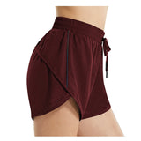 1 x RAW Customer Returns BALEAF swimming shorts women s UPF50 swimming trunks, quick-drying board shorts, UV protection, bikini shorts with pocket, swimming trunks with mesh, wine red, 3XL - RRP €28.22