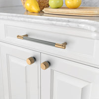 1 x RAW Customer Returns Amerdeco 10 pieces knurled cabinet handles gold grey handles furniture furniture handles 160mm hole spacing door handles kitchen drawer handles kitchen handles vintage handles for kitchen cabinets dresser cupboard - RRP €34.61