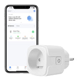 1 x RAW Customer Returns VIPMOON WiFi socket 16A 240V, Smart Plug with power measurement, timer with APP control, intelligent socket compatible with Alexa Google Home only French standard sockets  - RRP €26.4