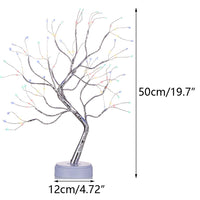 1 x RAW Customer Returns Nuptio Birch Tree Lights Twig Bonsai Tree 1.6 Ft Tree Easter Christmas Lighted Trees Home Party Decoration Birthday Indoor Decor Multicolor Light, 1 Piece  - RRP €18.98