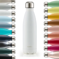 1 x RAW Customer Returns Blumtal drinking bottle stainless steel Charles - Thermos bottle 1000 ml - BPA-free thermos drinking bottle cold warm - leak-proof drinking bottle metal 1000 ml - Thermos drinking bottle - Ultimate Grey - Grey - RRP €21.8