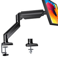 1 x RAW Customer Returns ErGear Monitor Mount for 13 32 inch Screens, Adjustable Monitor Arm Holds up to 10 kg, Monitor Stand with C-Clamp and Grommet Base, VESA 75 100 mm, Rotates, Tilts, Swivels - RRP €39.99