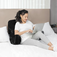 1 x RAW Customer Returns SLIGUY Reading Pillows with Lumbar Support and Armchairs Portable Reading Pillows Cold Seating Sofa for Bed Armchair Sofa for Couch Read Watch TV, Black - RRP €56.4