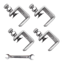 1 x RAW Customer Returns SRunDe C-Clamps Set made of 304 stainless steel Heavy Duty Clamp with wide jaw openings Tiger clamping tools for woodworking welding carpenter C clamp - RRP €11.96