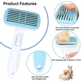 14 x Brand New Dog brush for long hair and short hair, cat brush, cleaning dog comb cat comb, cat brush animal care products for hair removal for pets, large brush combination set blue  - RRP €252.0