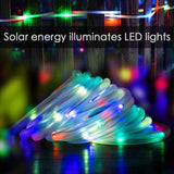 1 x RAW Customer Returns Wlevzzor Solar Fairy Lights Outdoor, 22M 200 LED Solar Fairy Lights Outdoor with 8 Modes PVC Hose Outdoor Solar Fairy Lights for Garden, Patio, Balcony, Wedding, Party Decorations Colored Light  - RRP €17.99