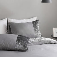 3 x Brand New RAJEGAR 3 Piece Crushed Velvet Bedding Set with Duvet Cover and 2 Pillowcases, Solid Color - RRP €89.97