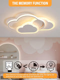 1 x RAW Customer Returns YUEEU LED ceiling light bedroom, children s room lamp ceiling 52 cm cloud ceiling lamp children s lamp, dimmable cloud lamp with remote control, ceiling lights for children, baby room with night light function - RRP €78.68