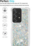 11 x Brand New HOUSON Case Compatible with Samsung Galaxy A32 5G Case, Glitter Liquid Quicksand Transparent Silicone Case Silver - RRP €118.8