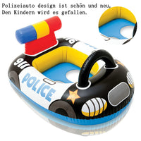 5 x Brand New MEZHEN Swimming Ring Children s Swimming Ring Police Car Swimming Pool Water Ring Baby Inflatable Air Mattress Swimming Ring Beach Party Pool Swimming Cushion Car - RRP €76.2