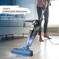 1 x RAW Customer Returns Hihhy 2 in 1 vacuum cleaner, stick vacuum cleaner with cable 600W, 18KPA vacuum cleaner bagless, high-performance filter 9, operating radius 6 meters, stick vacuum cleaner for hard floors - RRP €39.99