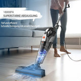 1 x RAW Customer Returns Hihhy 2 in 1 vacuum cleaner, stick vacuum cleaner with cable 600W, 18KPA vacuum cleaner bagless, high-performance filter 9, operating radius 6 meters, stick vacuum cleaner for hard floors - RRP €40.33