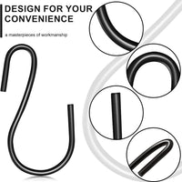 3 x Brand New Sxdluzi 120pcs 1-Mini S-Shaped S-Shaped Small S-Shaped Decorative Mini Metal Hook for Crafting Black  - RRP €61.2