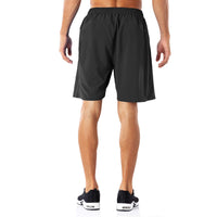 1 x RAW Customer Returns HMIYA Men s Sports Shorts Quick-Drying Shorts with Zip Pocket Black, XXL  - RRP €22.95