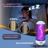 1 x RAW Customer Returns Galtville Rechargeable Mosquito Trap LED Lamp with 3 Light Auto Mode Electronic Insect Killer Indoor Outdoor Bug Zapper Fly Trap for Camp, Home, Garden, Office - RRP €30.68