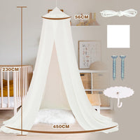 4 x Brand New SESAMIS canopy for children s room, hanging round princess bed canopy for baby bed, mosquito net insect protection, for children s room and playroom decoration - RRP €100.84