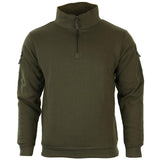 1 x RAW Customer Returns Mil-Tec Unisex Tactical Sweatshirt, Green, M EU - RRP €34.62