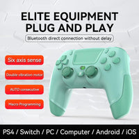 1 x RAW Customer Returns RALAN Green Wireless Controller Compatible with PS4 Pro Slim PS3 IOS For Switch PC for PS4 Dualshock 4 Gamepad with Headphone Jack and Touchpad - RRP €21.88